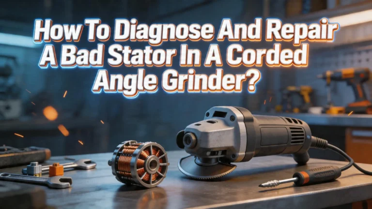 How To Diagnose And Repair A Bad Stator In A Corded Angle Grinder?